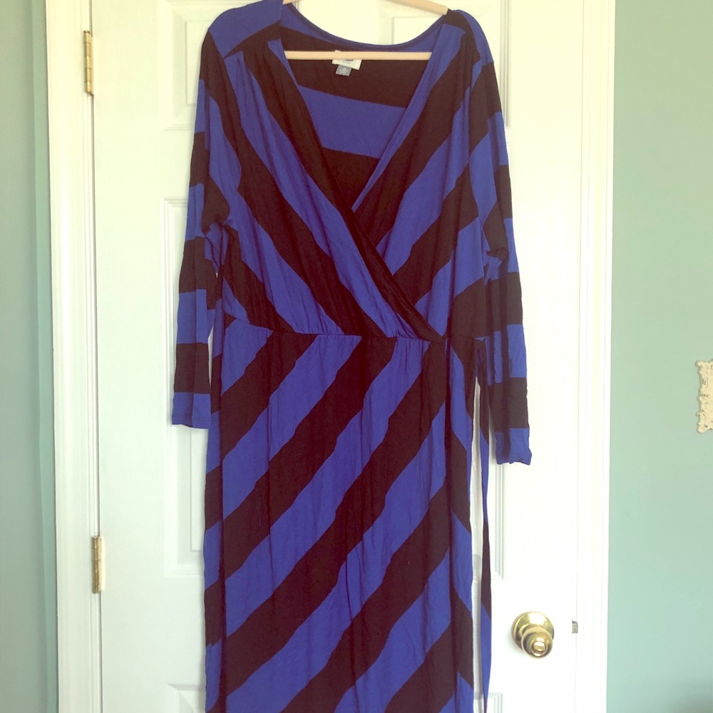 Plus size wrap dress